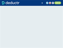 Tablet Screenshot of deductr.com